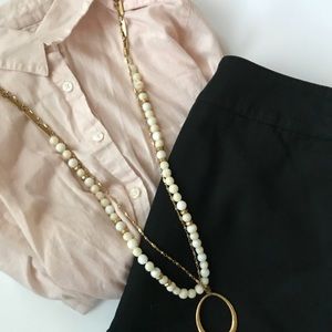 LOFT Blush Pink Button Down Top